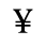 Unicode 00A5