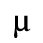 Unicode 03BC
