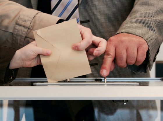 Hand casting ballot